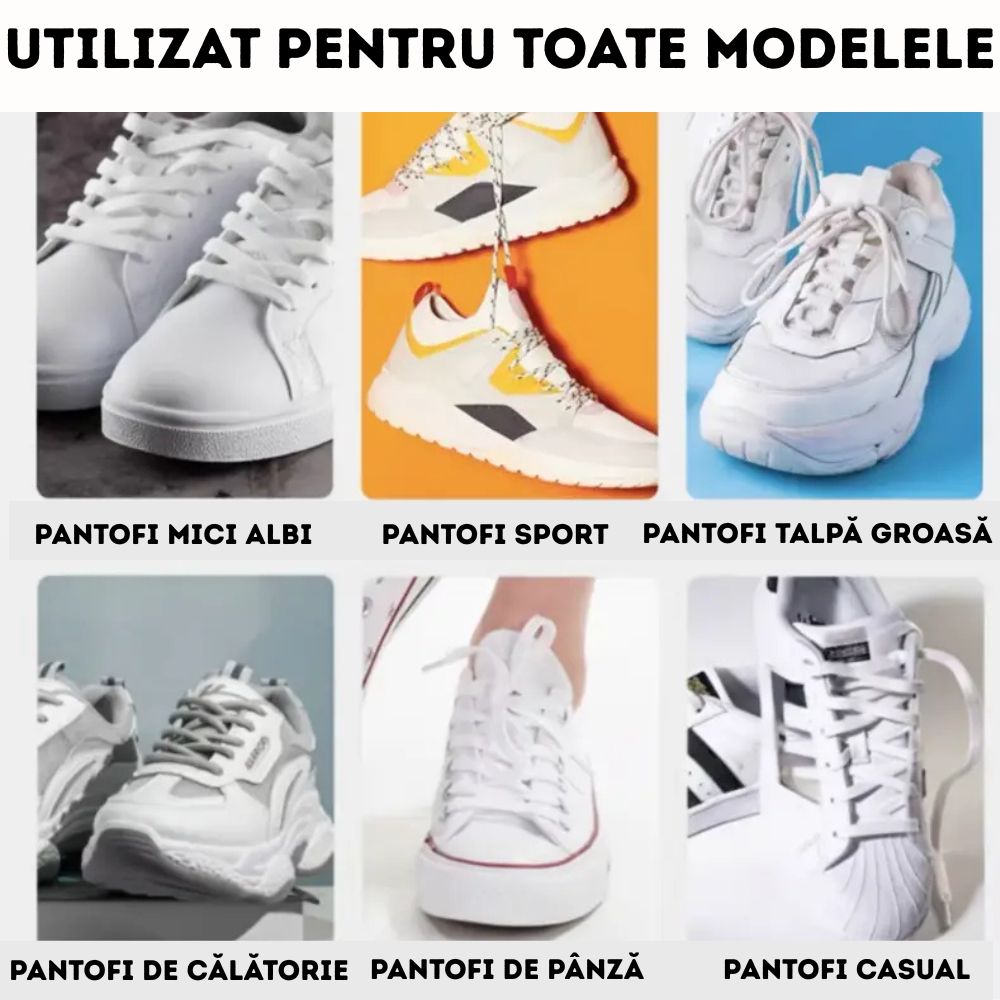 Cremă Magică Multifuncțională de Curățare Pantofi și Suprafețe - Aplicare rapidă fără apă
