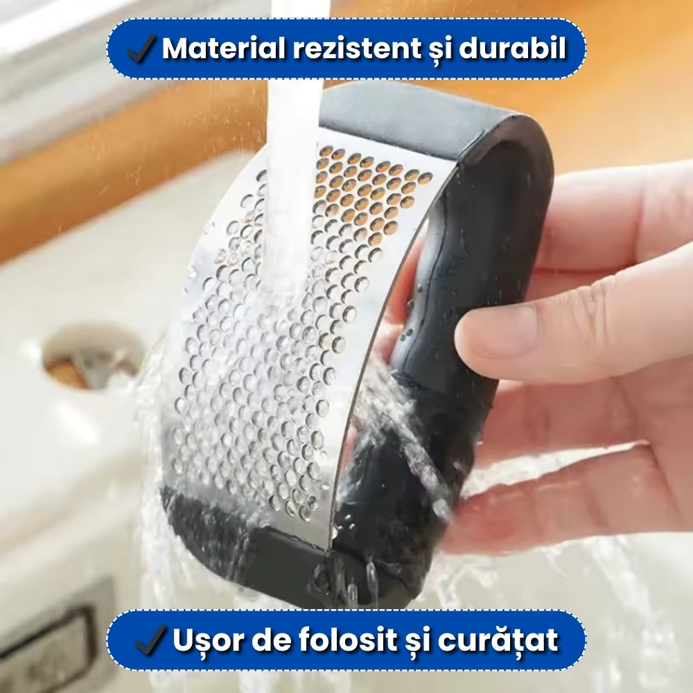 Set 2 Prese Usturoi Profesionale din Oțel Inoxidabil Premium – Zdrobire Rapidă