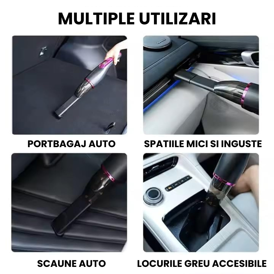 Aspirator Fără Fir 3 în 1 – 2000 mAh, Accesorii Multiple Incluse