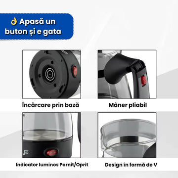 Cafetieră Electrică 600W, 500 ml – Ibric Electric pentru Cafea și Ceai