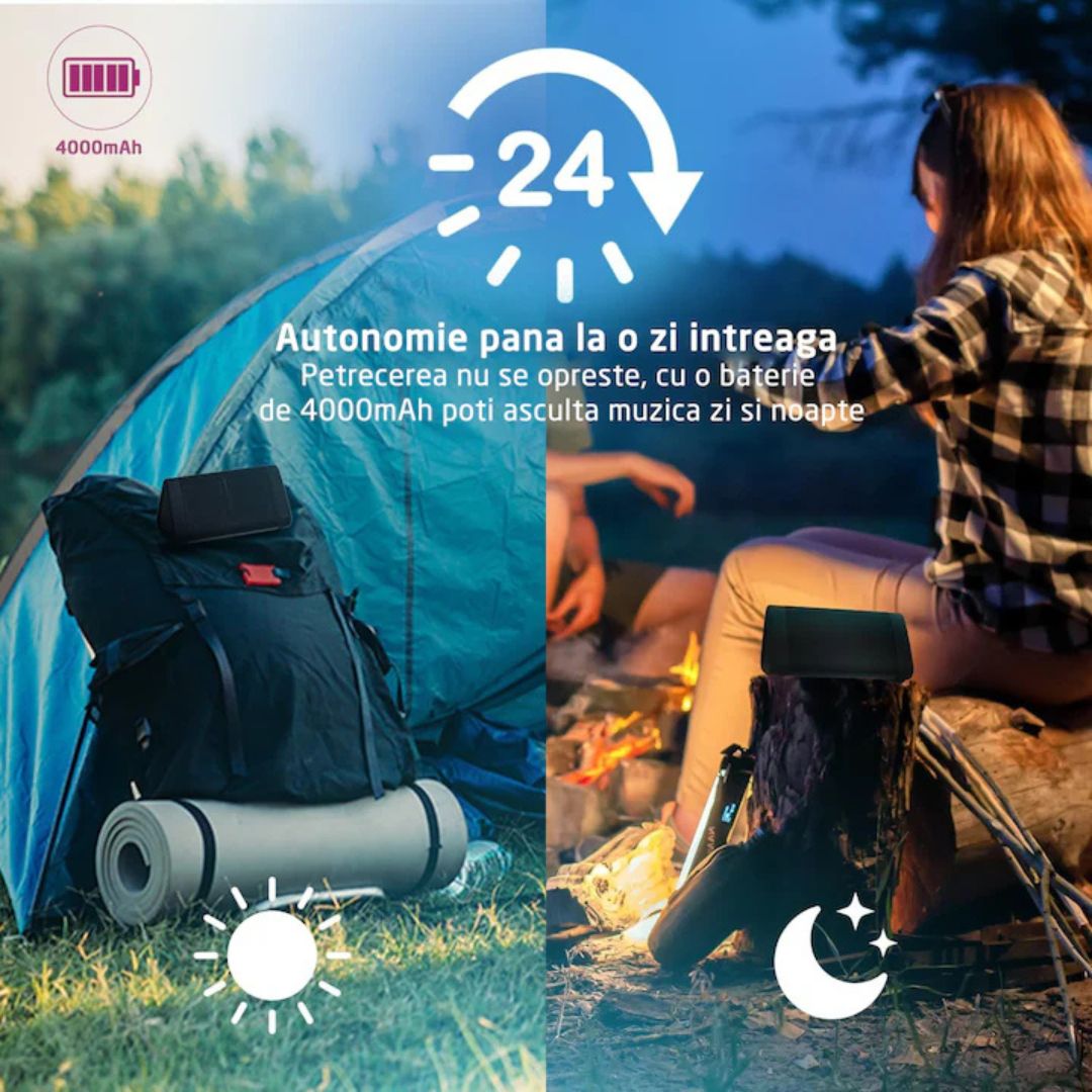 Boxa portabila Bluetooth,Lumini RGB, 4000mAh - Putere și distractie oriunde mergi