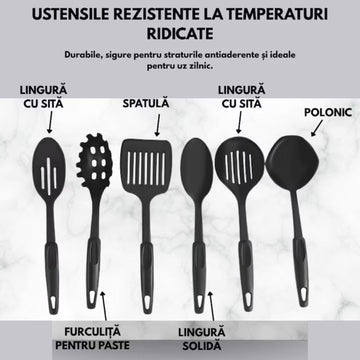 Set 13 Piese Oale și Tigăi Antiaderente cu Accesorii - Eleganță și Performanță în Bucătăria Ta