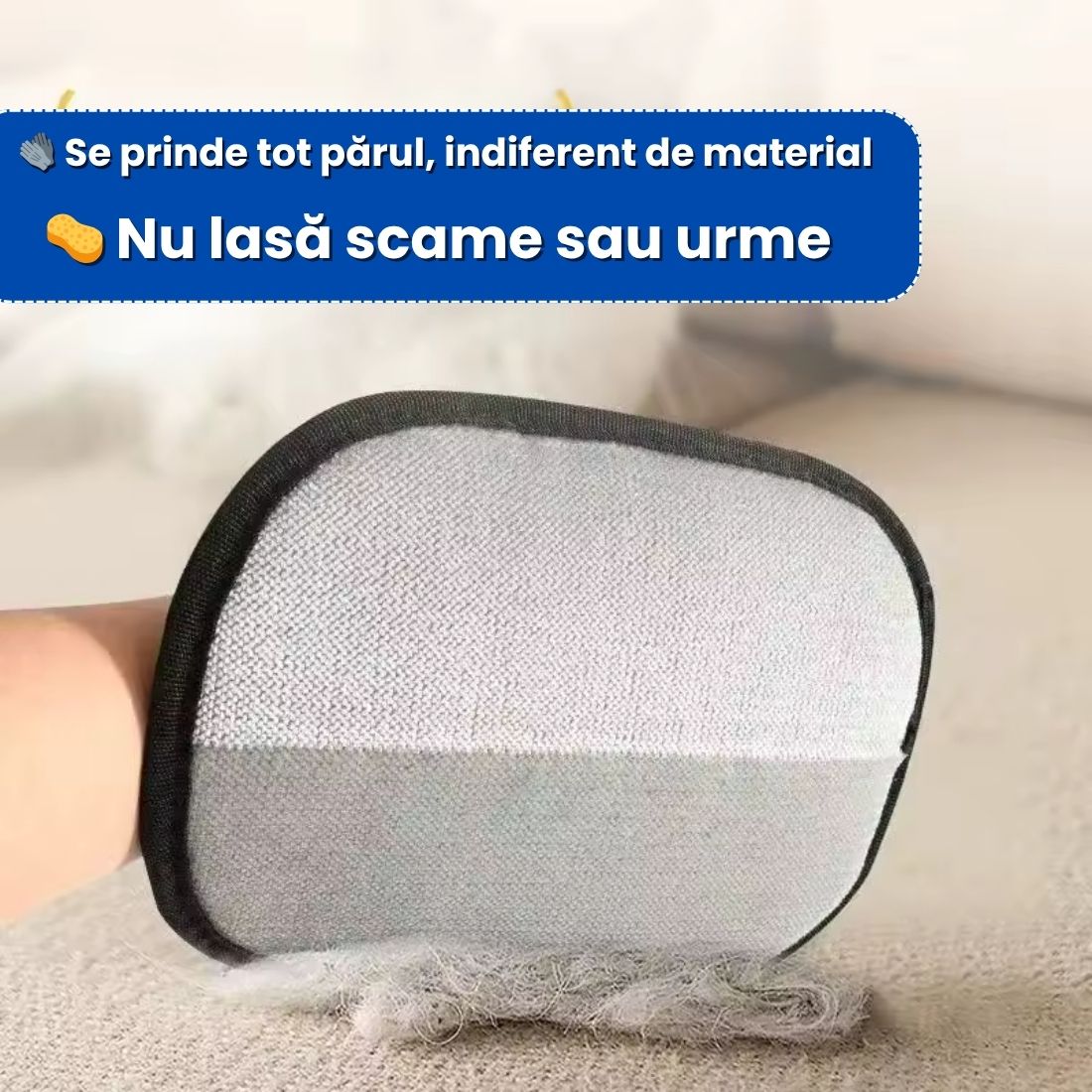 Set de 2 Mănuși pentru Îndepărtarea Părului de Animale – Curățenie Fără Efort!