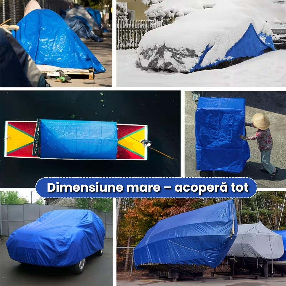 Prelată Impermeabilă 4×5 m pentru Exterior – Protecție împotriva Ploii, Vântului și Soarelui