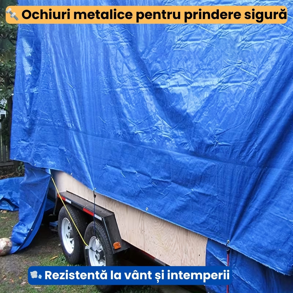 Prelată Impermeabilă 4×5 m pentru Exterior – Protecție împotriva Ploii, Vântului și Soarelui