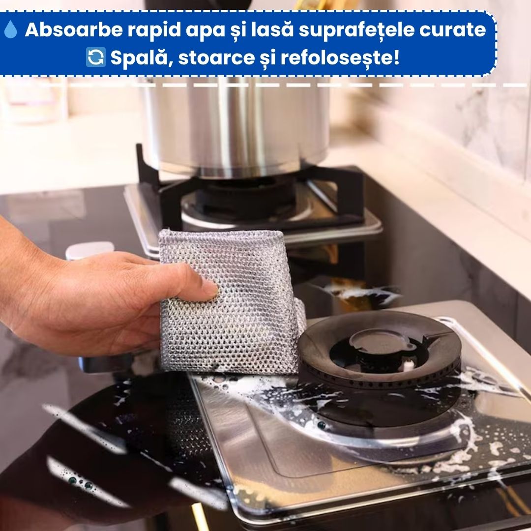 Set de 20 Lavete din Fibră Abrazivă – Puternice, Durabile, Reutilizabile, Fără Zgârieturi